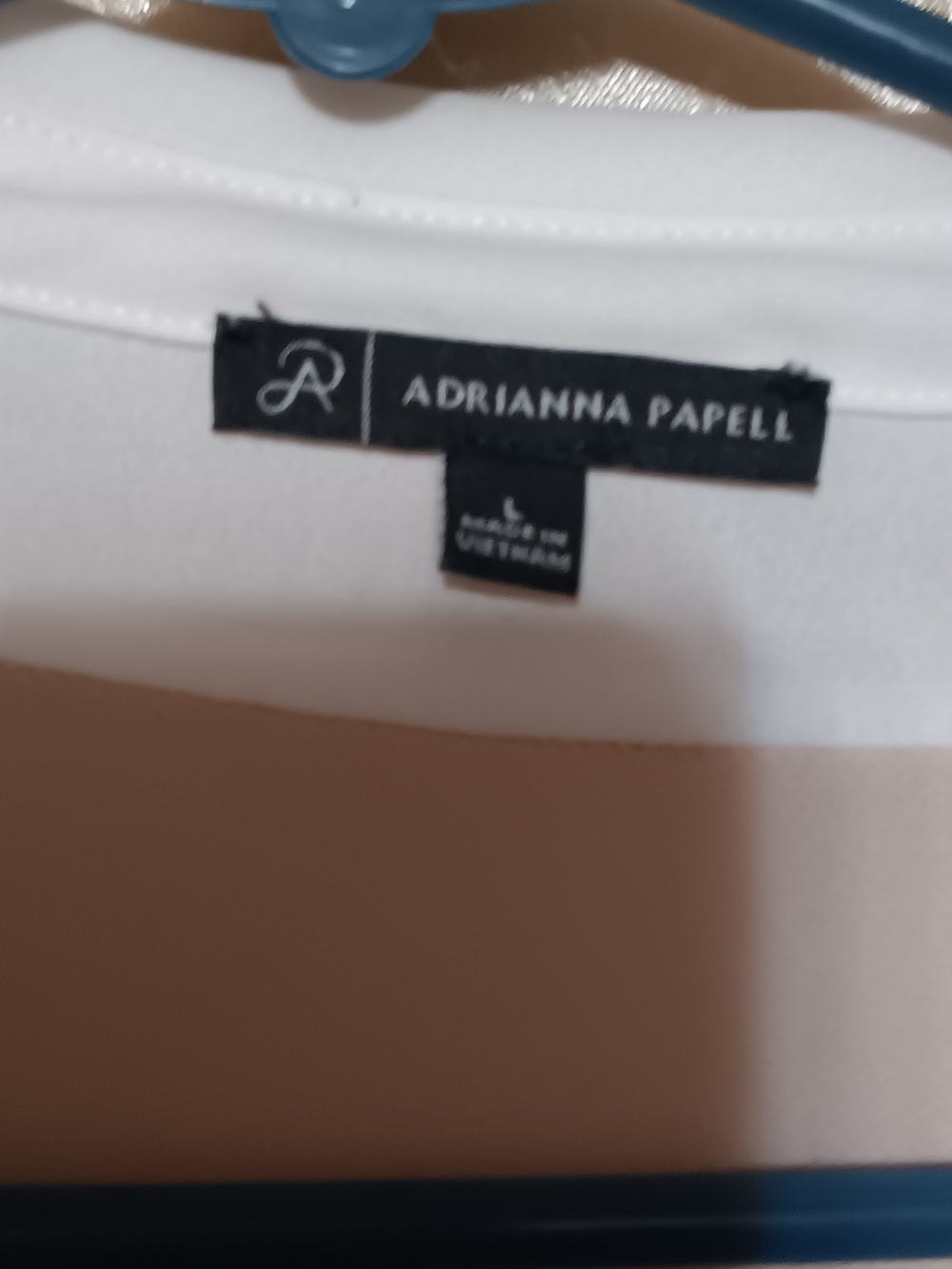 Charming Collared Flutter Sleeve Top - Beige/Black - Picture 2 of 11